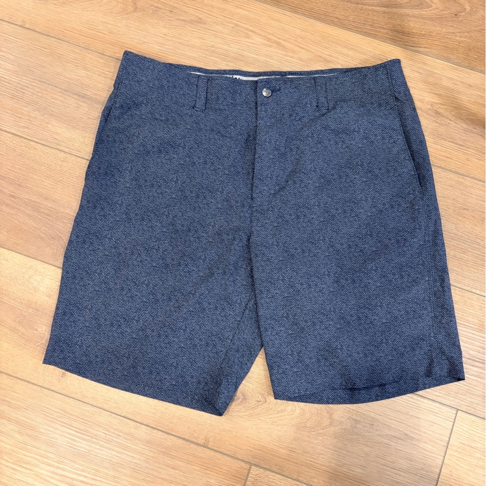 Callaway 9 inch Flat Front Navy Blue /Gray Golf Shorts